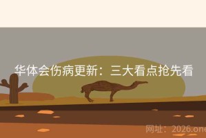 华体会伤病更新：三大看点抢先看