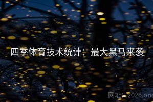 四季体育技术统计：最大黑马来袭