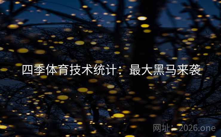 四季体育技术统计：最大黑马来袭